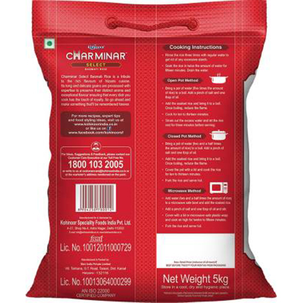 Kohinoor Charminar Basmati Rice  (5 kg) 440x440